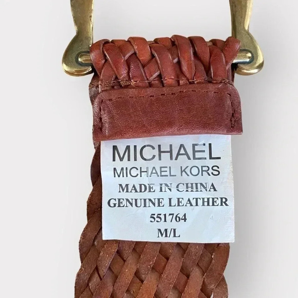 Micheal Kors brown woven leather belt - Picture 7 of 9